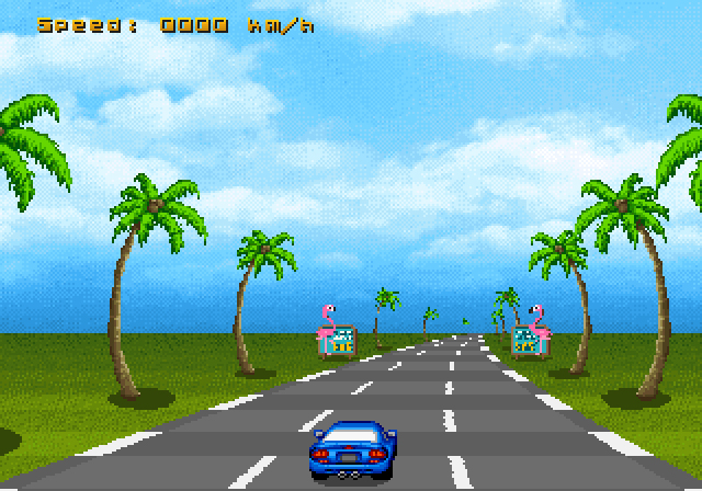 3D Racing Game Neo Geo Demo