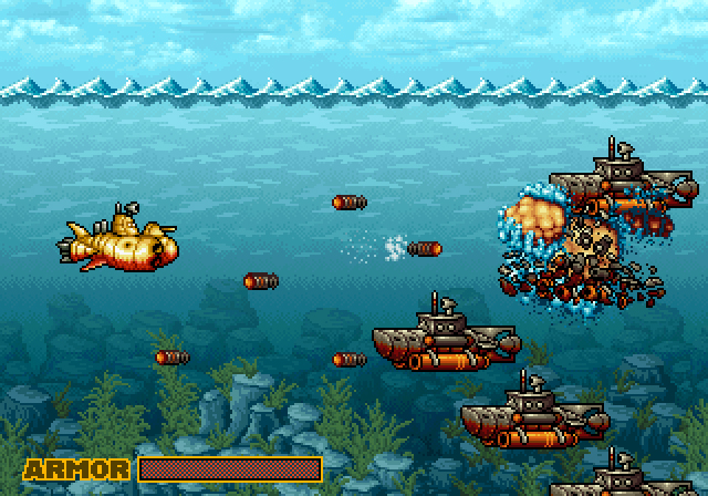 Submarine Shooter Neo Geo Game Demo