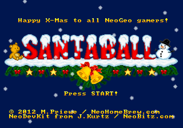 SantaBall Neo Geo Game Title