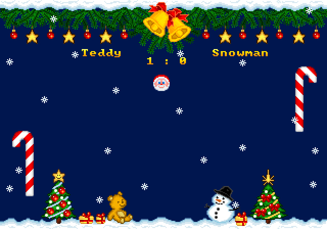SantaBall Neo Geo Christmas Tennis Game